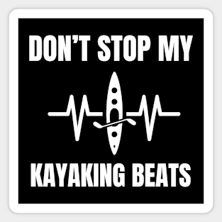 kayaking heartbeat Magnet